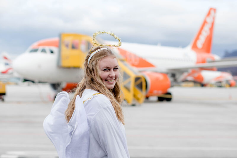 Christkind im Landeanflug